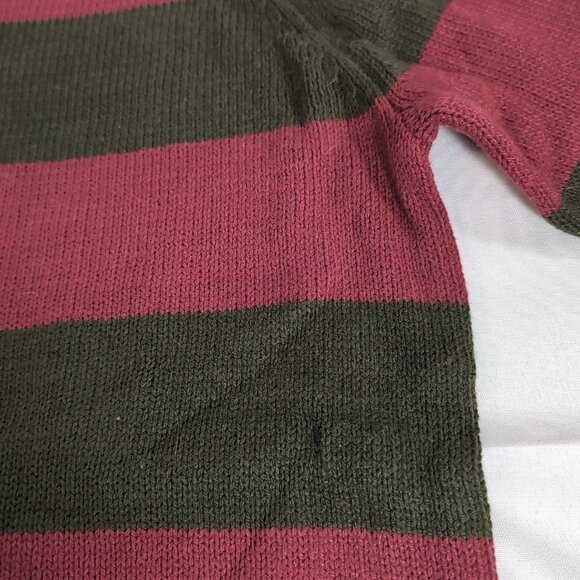 A Nightmare on Elm Street M Medium Spirit Striped Knit Sweater Red Halloween - Picture 7 of 12
